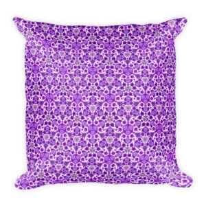 Tabriz Mosaique Square Pillow Violet
