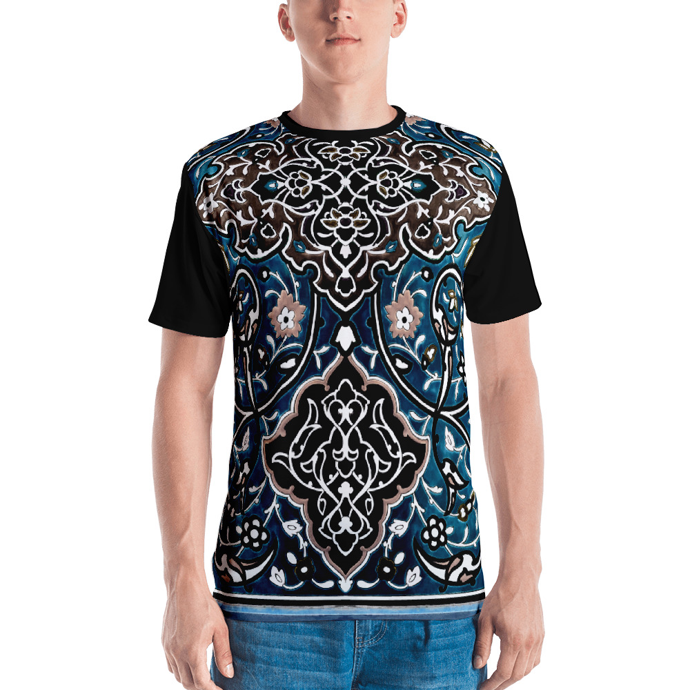 Shiraz Mosaique Men's T-Shirt Midnight Blue - Persique